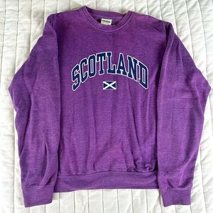 Small Scotland Sweatshirt Purple